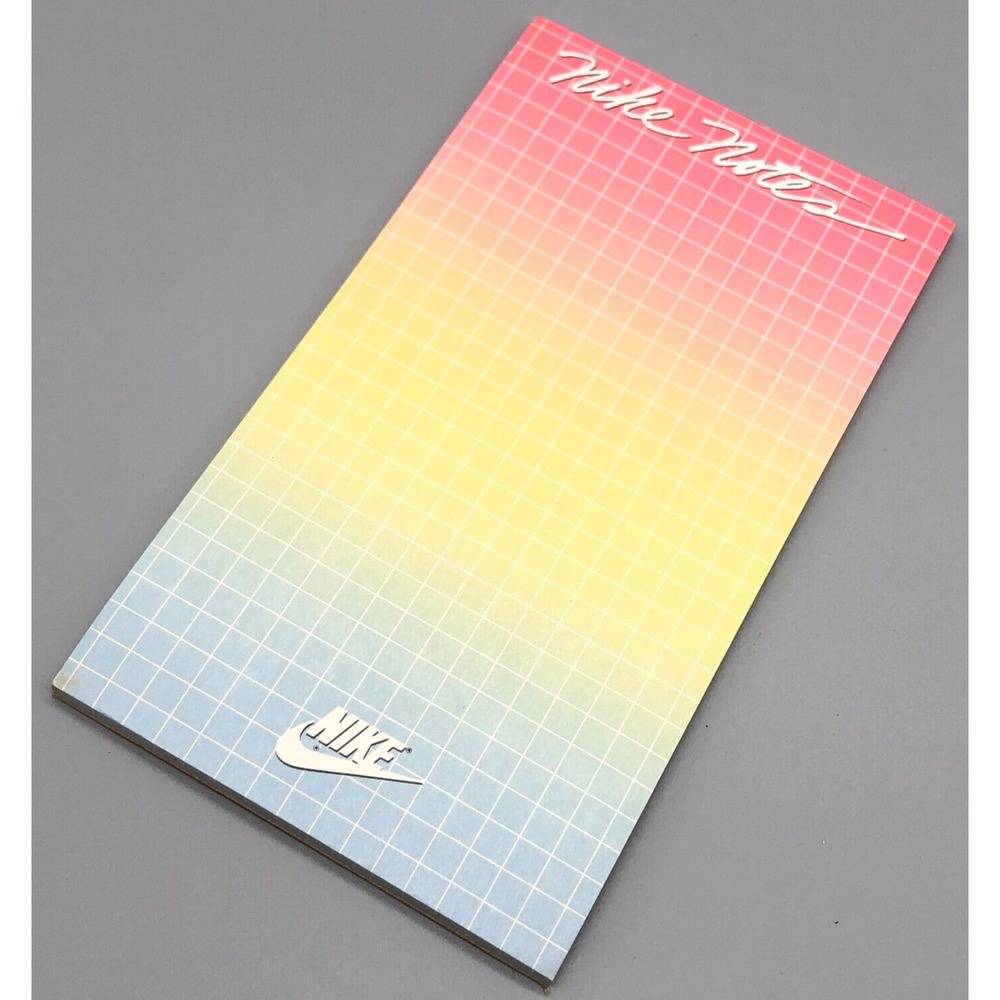 Vintage Nike Note Pad Stationary Paper Swoosh Original 90s Y2K Pink Blue Book